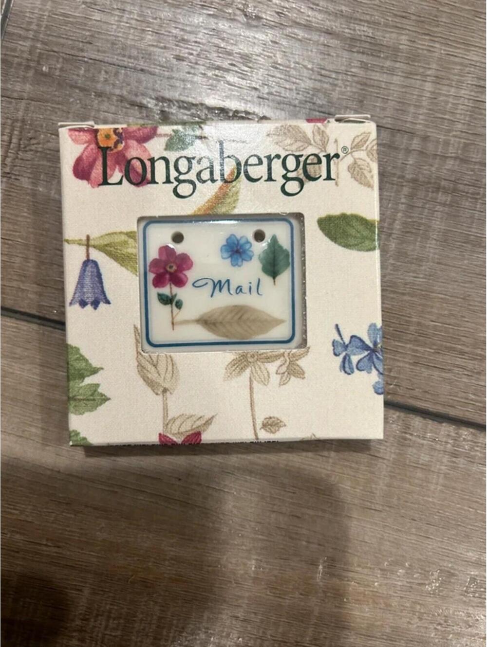 Longaberger Mail basket tie on